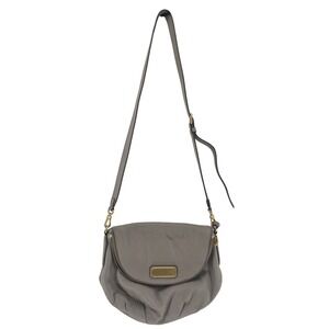 Vintage Marc Jacobs Natasha Classic Q‎ Leather Bag Taupe Boho Y2K Crossbody